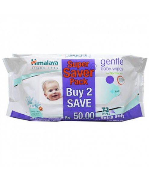 Himalaya Gentle Baby Wipes Super Save Combo 2X72